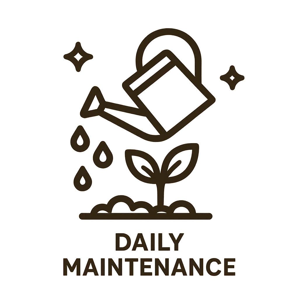 Daily Care, Watering & Maintenance